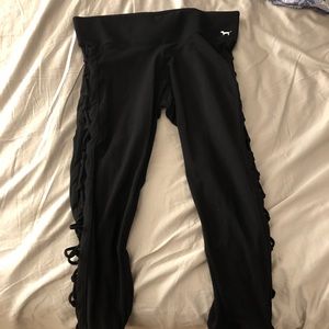 PINK LACE SIDE LEGGINGS